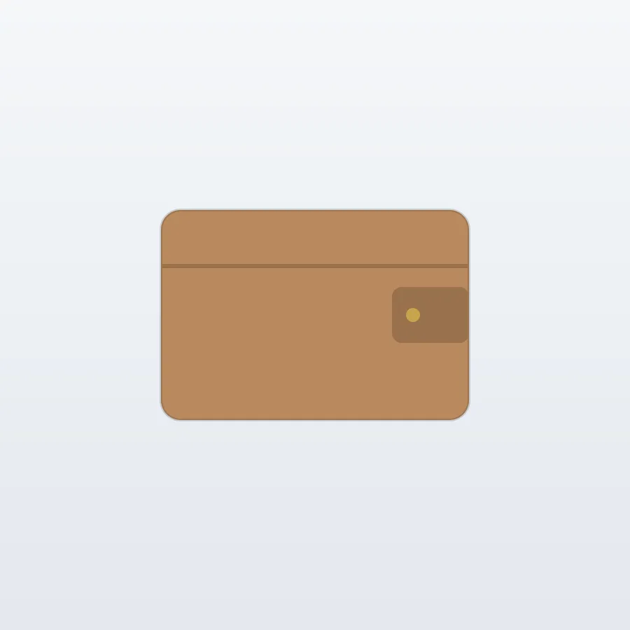Modern Card Holder — Tan