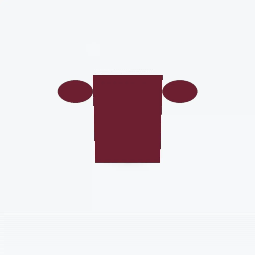Studio V-Neck Tee — Burgundy