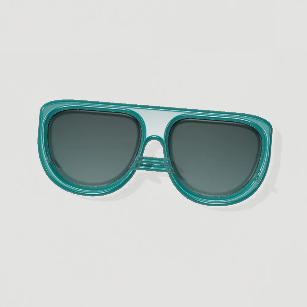 Marina Aviator Sunglasses — Teal