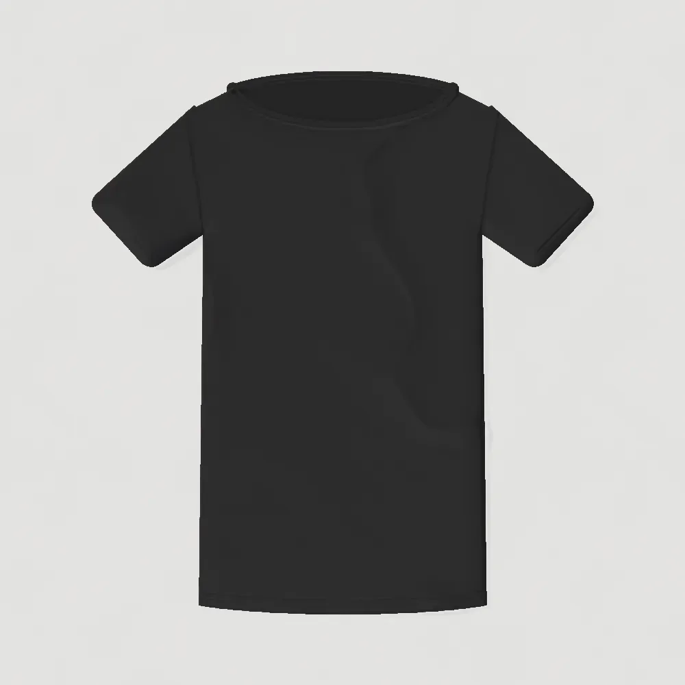 Oversized Graphic Tee — Black